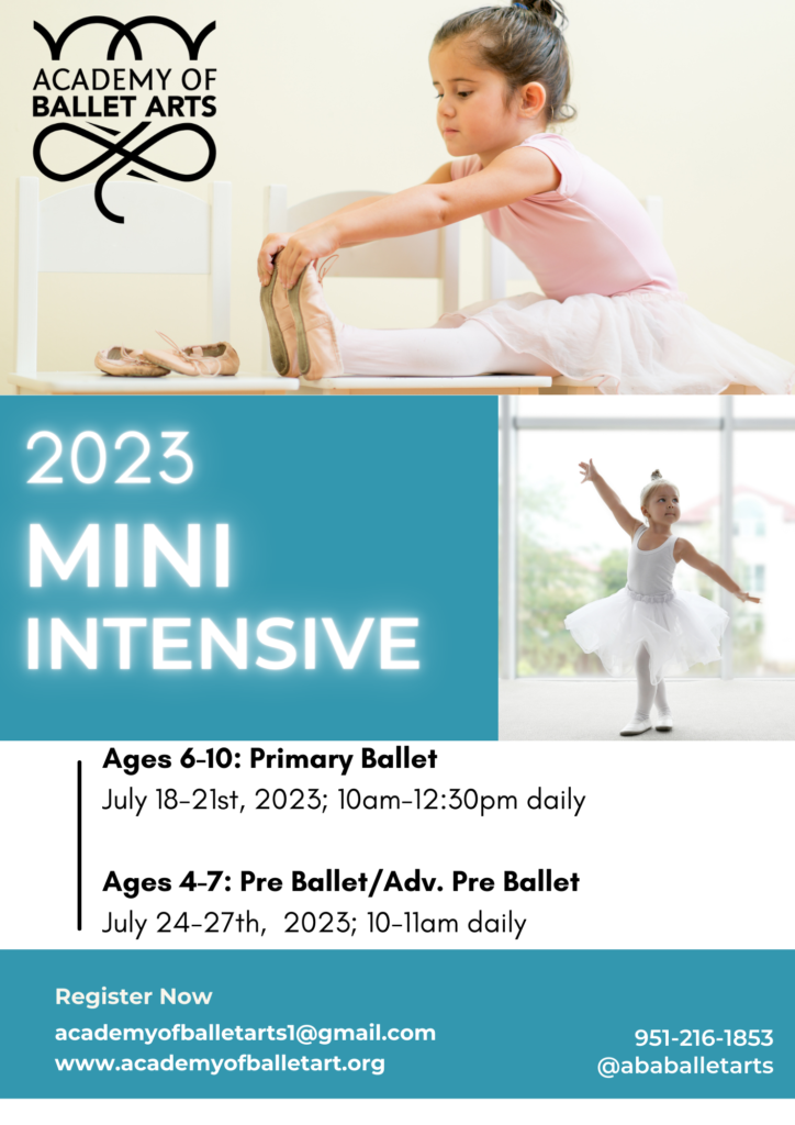 Ballet flyer ballet classes temecula ca Academy of Ballet Arts Mini Intensive